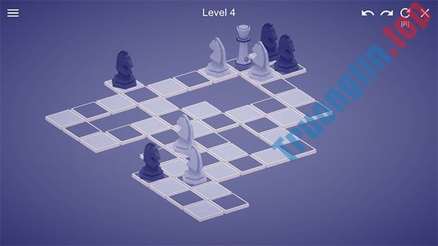 Chess Puzzle mang đến trải nghiệm cờ vua hoàn toàn mới khi pha trộn cùng Sokoban