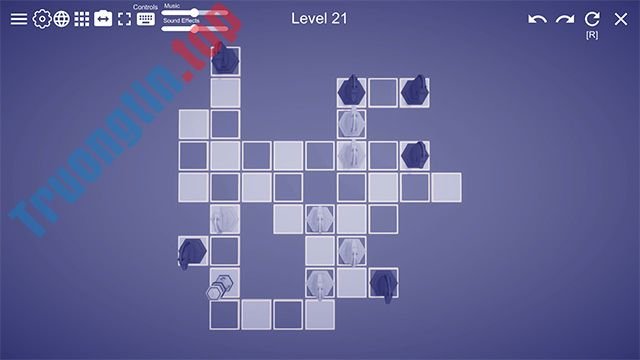 Chơi Chess Puzzle game ở góc nhìn từ trên xuống hoặc thứ 3