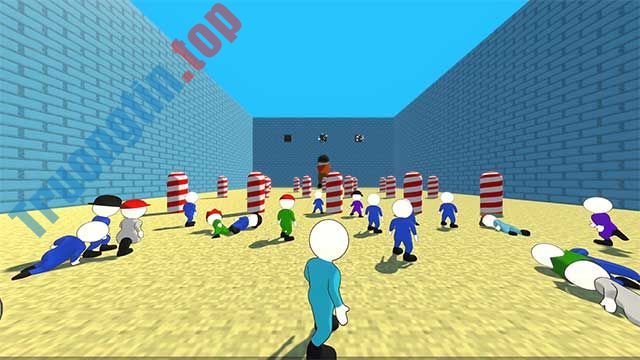 Download Elimination Games - Game Đèn đỏ đèn xanh phong cách io - Trường Tín 2 Đồ họa trong game được thiết kế đơn giản và đầy màu sắc