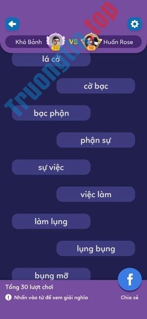 Download Nối từ cho iOS 1.9.0 – Trò chơi nối từ truyền thống – Trường Tín