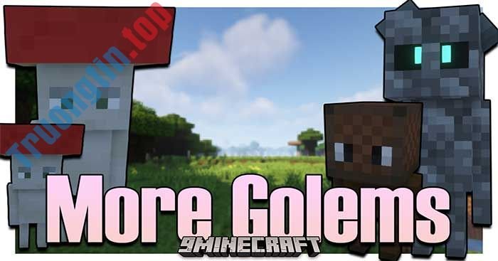 More Golems Mod 1.16.5 sẽ giới thiệu vào Minecraft 4 loài Golem (Người Sắt) mới