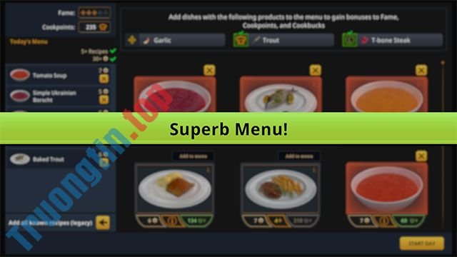 Thiết&nbsp;kế&nbsp;và&nbsp;tùy&nbsp;chỉnh&nbsp;menu&nbsp;sáng&nbsp;tạo&nbsp;trong&nbsp;Cooking&nbsp;Simulator&nbsp;game