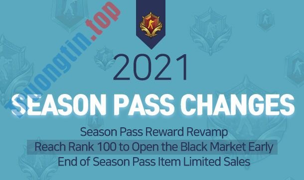 Bản cập nhật 2021 Season Pass Changes của CSNS nâng cấp phần thưởng, giảm giá item và mở cửa chợ đen