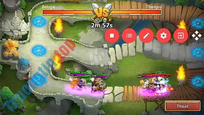 Giao diện trong game Castle Clash Vietnam