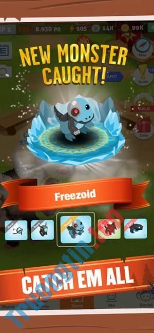 Bắt&nbsp;rất&nbsp;nhiều&nbsp;quái&nbsp;vật&nbsp;mới