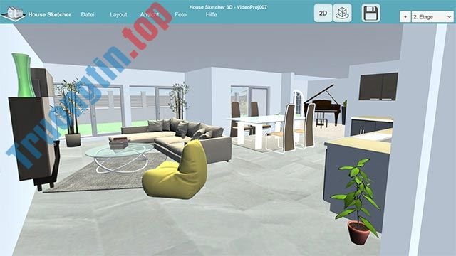 House Sketch 3D hỗ trợ thiết kế nhà, nội và ngoại thất hoàn chỉnh