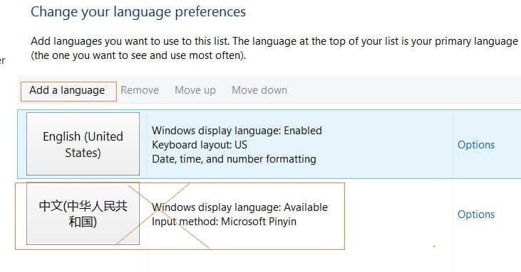 chon language ban phim tieng trung win8