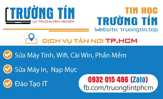 Top Danh Sách 10 Dịch vụ cài win tận nơi uy tín 4 Danh Thiếp - Card Visit Tin Học Trường Tín