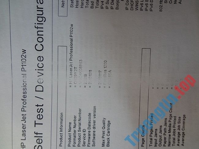 Lỗi bản in mờ, chữ không nét và không đậm