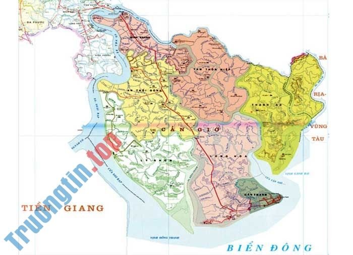 BẢN ĐỒ HÀNH CHÍNH HUYỆN CẦN GIỜ TPHCM & THÔNG TIN QUY HOẠCH MỚI NHẤT 2020