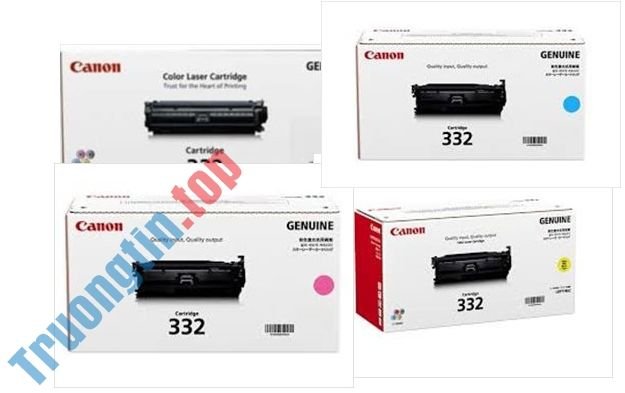 4 Pack Canon LBP7780CX Toner Cartridge Bundle (CART332BK,C,M,Y) - Genuine -  Free Shipping