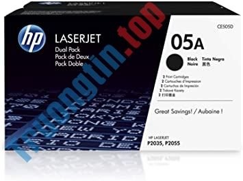 Amazon.com: HP 05A | CE505D | 2 Toner Cartridges | Works with HP LaserJet  P2035 series, P2055 series | Black: Office Products