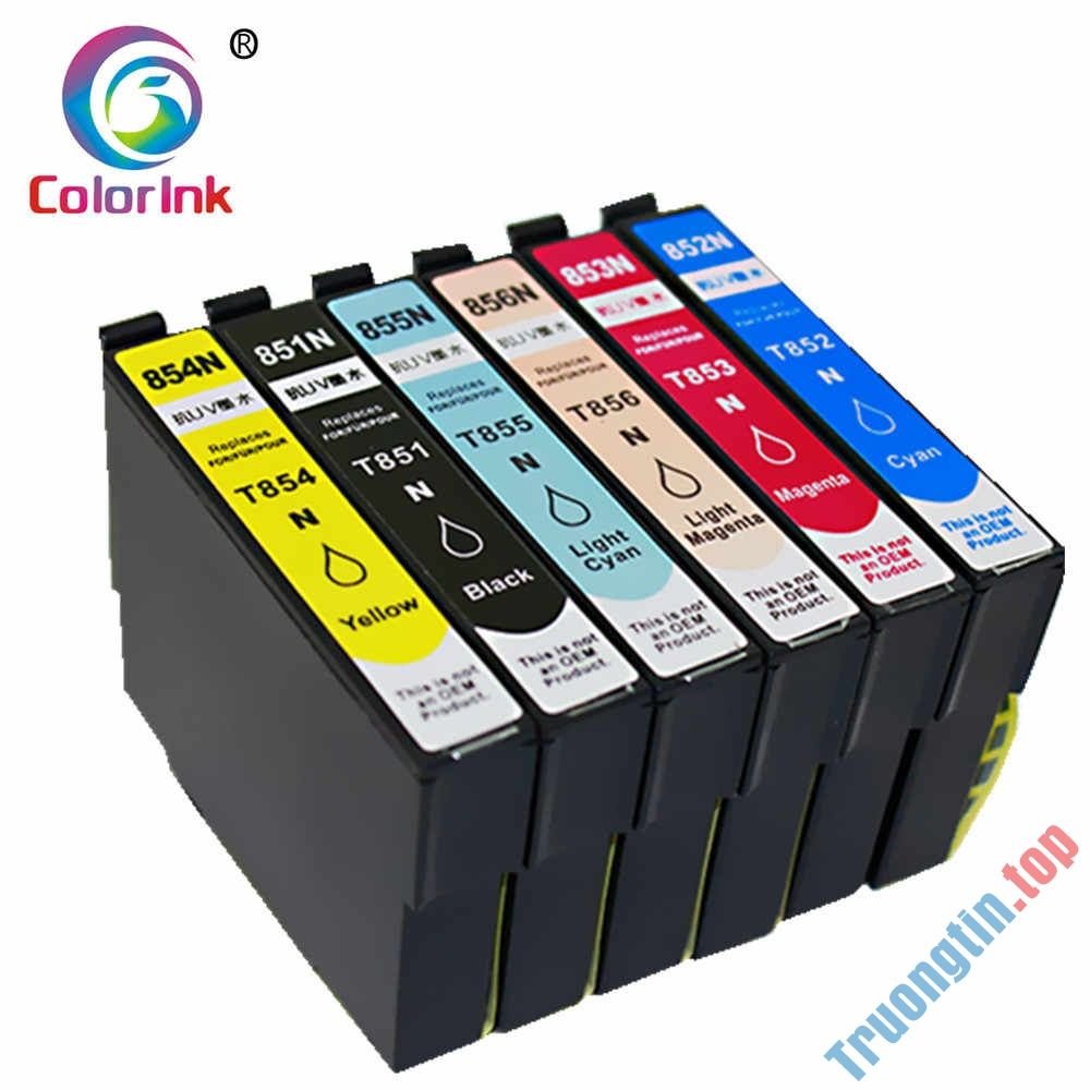 ColorInk 6 Gói Cho Máy In Epson 851 Hộp Mực In 0851 Cho Máy In Epson Stylus  Photo 1390 R300 T60 Mực Máy In T0851 Hộp Mực t0851 ~ T0856|Hộp Mực| -  AliExpress