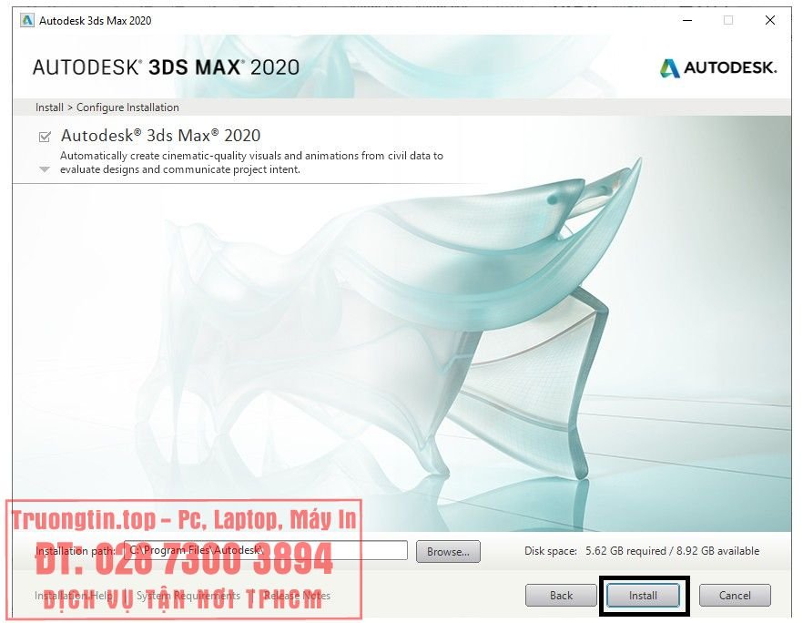  Cài Autodesk 3ds Max Quận 11 - Giá Rẻ Uy Tín