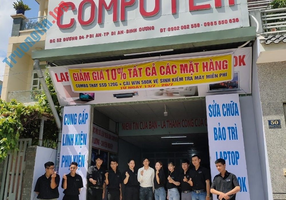 Top 5 Địa Chỉ Sửa Laptop Uy Tín Ở Tại Bình Dương