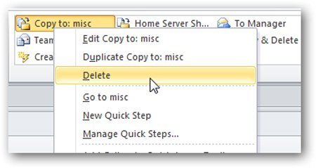 Tạo và quản lý Quick Steps trong Outlook 2010