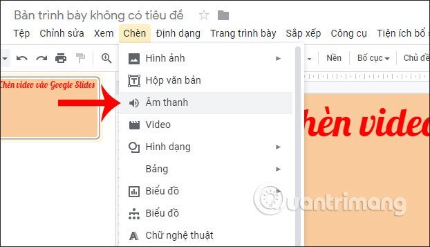 Chèn&nbsp;âm&nbsp;thanh