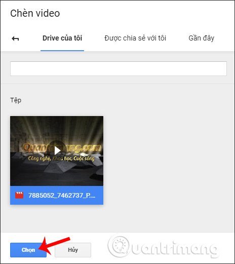 Hiện&nbsp;video&nbsp;trong&nbsp;slide