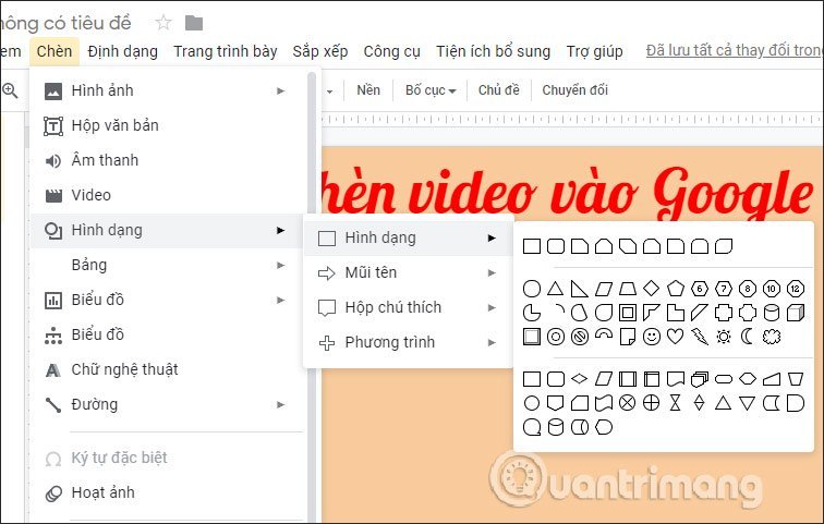 Chọn&nbsp;hình&nbsp;dạng&nbsp;