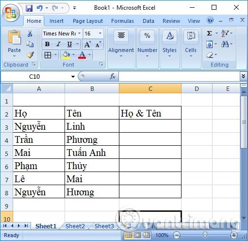 Bảng&nbsp;Excel&nbsp;gộp&nbsp;cột&nbsp;