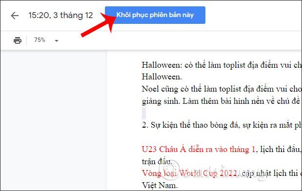 Khôi&nbsp;phục&nbsp;phiên&nbsp;bản&nbsp;