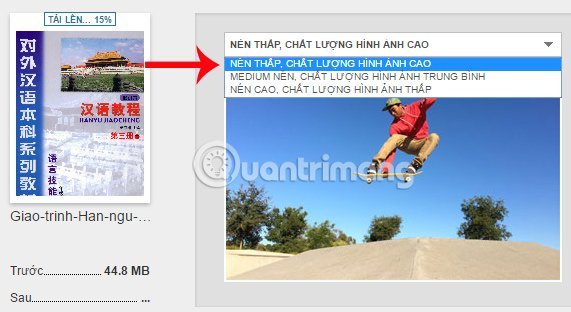 Lựa&nbsp;chọn&nbsp;cách&nbsp;nén&nbsp;file&nbsp;PDF