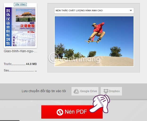 Giảm&nbsp;dung&nbsp;lượng&nbsp;file&nbsp;PDF&nbsp;trên&nbsp;Convertio