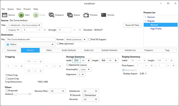 Thiết&nbsp;lập&nbsp;tham&nbsp;số&nbsp;trong&nbsp;tab&nbsp;Picture