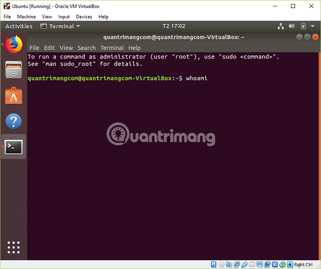 Mở thử Terminal trên Ubuntu