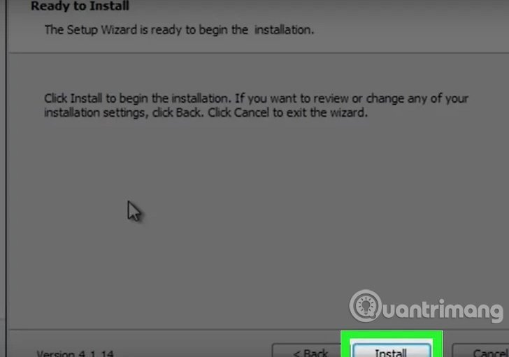 Nhấp chuột vào “Install” (Cài đặt) để cài đặt VirtualBox.