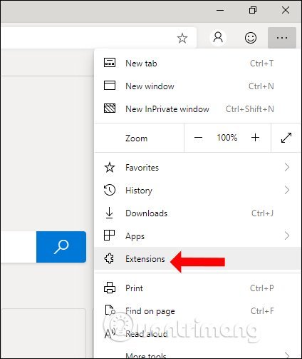 Giao&nbsp;diện&nbsp;extension