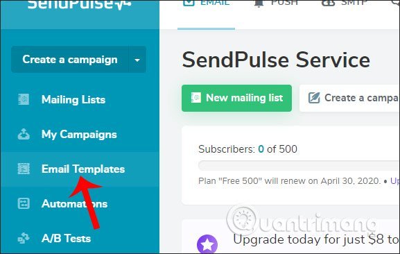 Sao&nbsp;lưu&nbsp;vào&nbsp;SendPulse