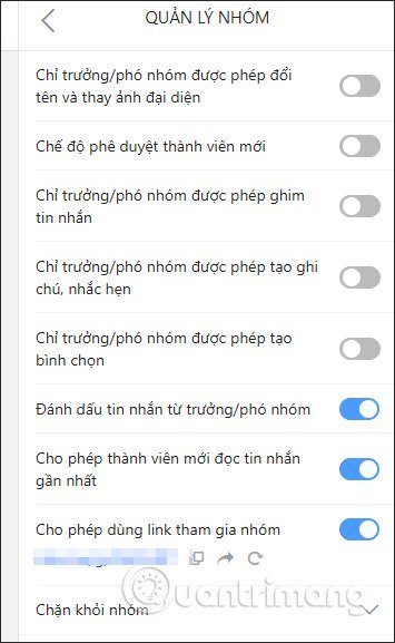 Cách thêm phó nhóm chat Zalo