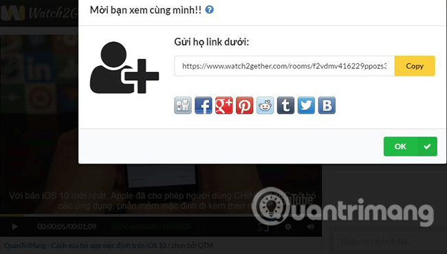 Nhấp&nbsp;vào&nbsp;mục&nbsp;mời&nbsp;bạn&nbsp;và&nbsp;gửi&nbsp;link&nbsp;xem&nbsp;cho&nbsp;người&nbsp;cần&nbsp;chia&nbsp;sẻ.