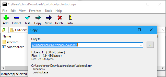 Giao&nbsp;diện&nbsp;của&nbsp;phần&nbsp;mếm&nbsp;giải&nbsp;nén&nbsp;7-Zip