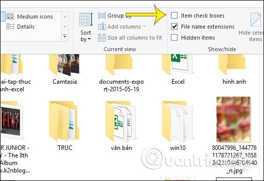 Không&nbsp;hiện&nbsp;ô&nbsp;checkbox&nbsp;