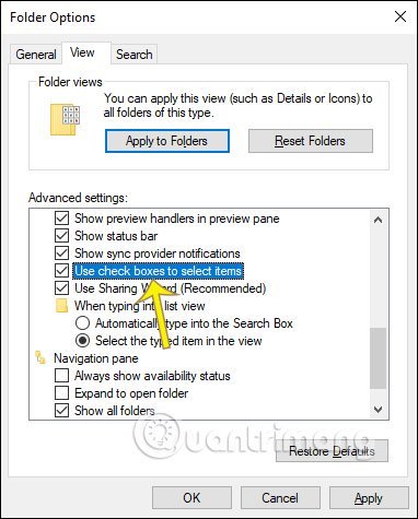 Bật,&nbsp;tắt&nbsp;ô&nbsp;checkbox&nbsp;