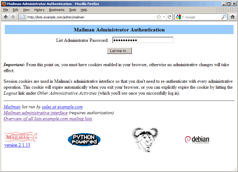 Cài&nbsp;đặt&nbsp;và&nbsp;cấu&nbsp;hình&nbsp;Mailman&nbsp;(với&nbsp;Postfix)&nbsp;trên&nbsp;Debian&nbsp;Squeeze&nbsp;