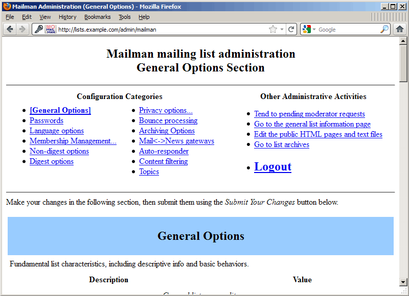 Cài&nbsp;đặt&nbsp;và&nbsp;cấu&nbsp;hình&nbsp;Mailman&nbsp;(với&nbsp;Postfix)&nbsp;trên&nbsp;Debian&nbsp;Squeeze&nbsp;