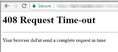Cách khắc phục lỗi 408 Request Timeout