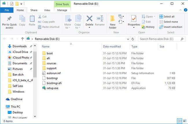 Dữ&nbsp;liệu&nbsp;cài&nbsp;đặt&nbsp;Windows&nbsp;10