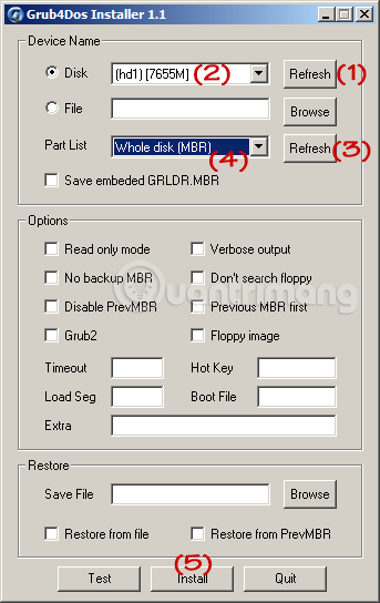 Tùy&nbsp;chọn&nbsp;Grub4Dos