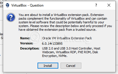 Cài&nbsp;VirtualBox&nbsp;Extension&nbsp;Pack
