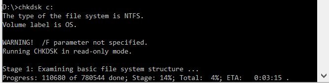 Chạy&nbsp;công&nbsp;cụ&nbsp;chkdsk