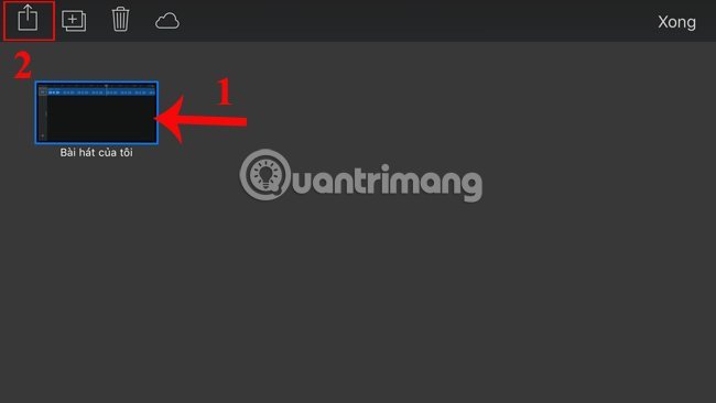 Chia&nbsp;sẻ&nbsp;bài&nbsp;hát&nbsp;đã&nbsp;tạo&nbsp;trên&nbsp;GarageBand