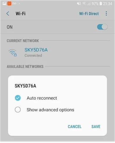 Cách tìm địa chỉ IP router trên mọi nền tảng 2 Chọn Show advanced options