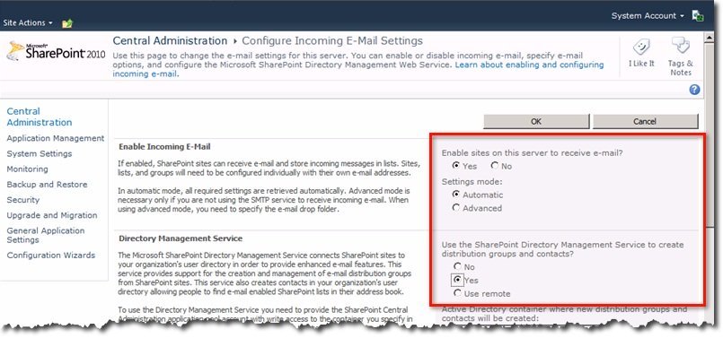 Cấu&nbsp;hình,&nbsp;thiết&nbsp;lập&nbsp;Incoming&nbsp;và&nbsp;Outgoing&nbsp;Email&nbsp;trên&nbsp;SharePoint&nbsp;2010&nbsp;-&nbsp;Phần&nbsp;2