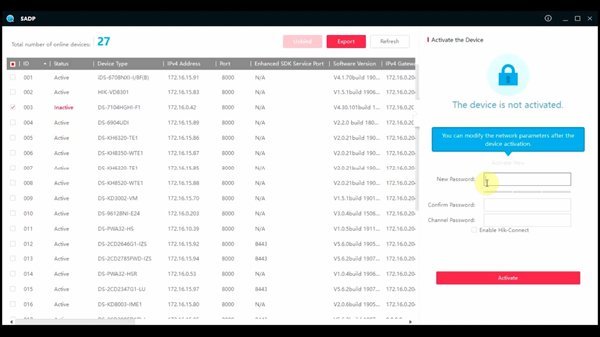Active&nbsp;thiết&nbsp;bị&nbsp;camera&nbsp;wifi&nbsp;Hikvision&nbsp;trên&nbsp;phần&nbsp;mềm&nbsp;SADP