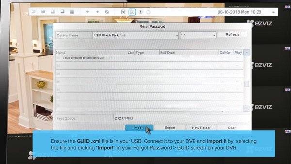 Import&nbsp;file&nbsp;GUID&nbsp;mới&nbsp;vào&nbsp;đầu&nbsp;thu&nbsp;camera&nbsp;Ezviz