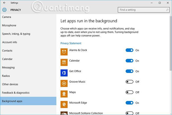 Tắt&nbsp;ứng&nbsp;dụng&nbsp;chạy&nbsp;nền